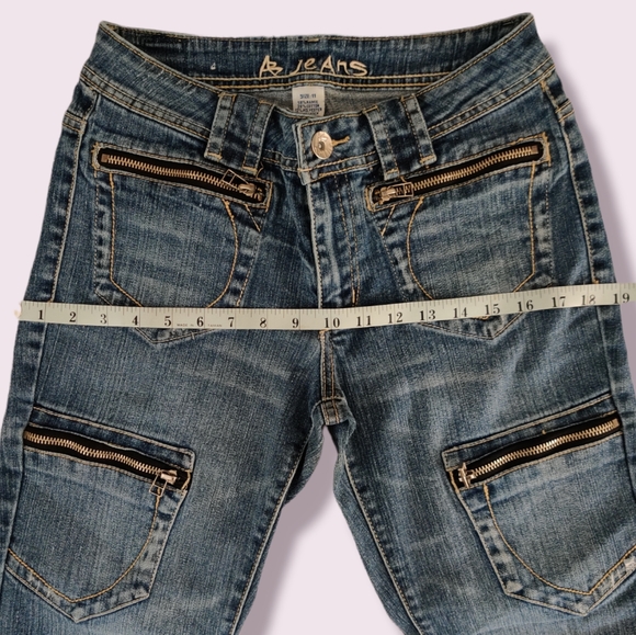 AB Wide Leg Blue Jeans with multiple pockets - Picture 6 of 16